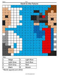 We sell bttf part props replicas items stuff and hardware. Cartoon Color By Number Coloring Squared Back To The Future Cartoon Coloring Pages Pixel Art