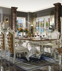 The glass top creates the illusion of a bigger space, and the. Acme Furniture Dining Table 63460 Antique Pearl And Cherry Oak Appliances Connection