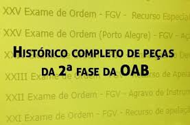 Após a conclusão do curso de direito, o aluno para exercer a profissão legalmente precisa realizar o exame de ordem. Historico Completo De Pecas Da 2Âª Fase Da Oab Blog Exame De Ordem Mauricio Gieseler