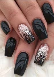 99outfit Com Fashion Style Men Women Black Acrylic Nails Winter Nails Acrylic Nail Art Manicure