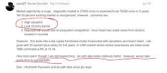 thyrocare debt free asset light healthcare play not so hidden gems valuepickr forum objective of preparing balance sheet