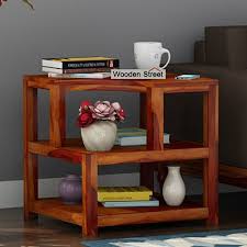 Buy Legion Chair Side End Table Honey Finish Online In India Wooden Street End Tables Wooden Street Solid Wood Side Table
