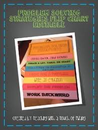 Problem Solving Strategies Flip Chart Editable