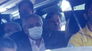 Argentina's president has intervened in the ongoing saga of lionel messi's departure from fc barcelona, imploring the star to return to his homeland and finish his career with boyhood club. Argentina S President Alberto Fernandez Targeted In Vehicle By Protesters Bbc News