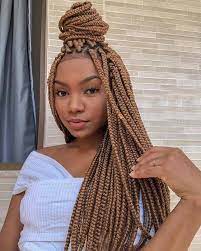 Light Brown Box Braids Boxbraidshairstyles Individual Braids Hairstyles Brown Box Braids Box Braids Hairstyles For Black Women