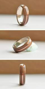 Handcrafted Walnut Bentwood Ring With Copper Inlays On Etsy Wood Rings Women Wood Wedding Ring Wooden Wedding Ring