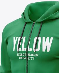 Download Men S Full Zip Hooded Sweatshirt Mockup In Apparel Mockups On Yellow Images Object Mockups