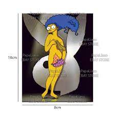 Marge Simpson Fridge Magnet 8X10cm Photo Sexy Playboy Magazine The Simpsons  Body | eBay