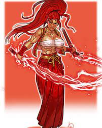 Ganassa Artwork Check Out This Oc Commission Of Keiko And Her Katana Crimson Lotus Enjoy Ganassa Commission Crimson Lotus Katana