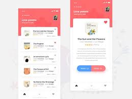 Poetry App Concept App App Design Love Poems