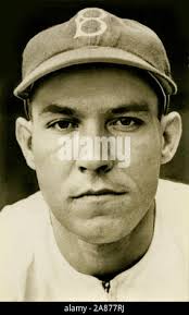 Vintage photograph of baseball player Pete Reiser who played with the  Brooklyn Dodgers in the 1940s and 50s Stock Photo