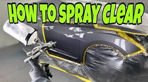 Car Painting How To Spray Clearcoat Youtube