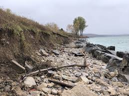 Lake Michigan shoreline erosion continues, despite lower water levels