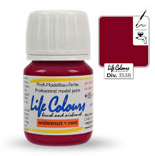 Seidenmatt ist eben, naja seidenmatt, nicht ganz glänzend, nicht ganz matt. Db 3538 Ochsenblut Seidenmatt 15 Ml Elita Modelle Profi Modellbaufarben Airbrush Und Zubehor