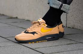 Now Available Nike Air Max 1 Premium Canvas Elemental Gold Kicksonfire Com Nike Air Max Nike Nike Air