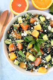 Orange Avocado And Kale Quinoa Salad Recipe On Twopeasandtheirpod Com Kale Salad With Quinoa Best Salad Recipes Vegetarian Recipes Healthy Kale Quinoa Salad