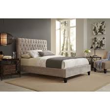 The Reims King Size Beige Upholstered Bed Features A Comfortable Tufted Design Perfect Upholstered Platform Bed King Bedroom Sets Beautiful Bedroom Furniture