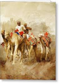 Camels And Desert 19 By Mahnoor Shah Camels Art Desert Painting Egypt Art