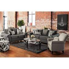 Colette Gray 3 Pc Living Room W Accent Chair City Furniture City Living Room Value City Furniture