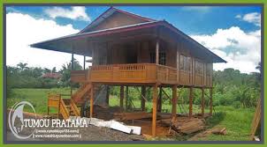 12 bahan bangunan rumah berkualitas dan daftar harga terlengkap. Rumah 96 M2 8 X 12 Model A Wooden House Woloan