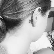 Black And White Ladybug Tattoo Ideas Tiny Behind The Ear Tattoo Ladybug Lady Bug Tattoo Bug Tattoo Tattoos