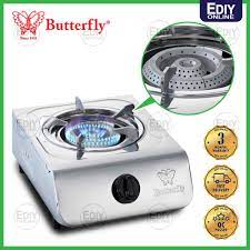 Get latest prices, models & wholesale prices for buying butterfly gas stoves. Butterfly Single Gas Stove Cooker 368b 305 Bgc 368 305 Stainless Steel Dapur Gas 1701007 New Pgmall
