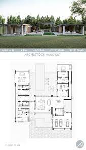 6 Bedroom Modern Minimalist Home Plan Modern Minimalist House House Construction Plan Modern House Floor Plans