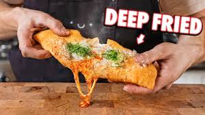 Image result for deep fried pizza