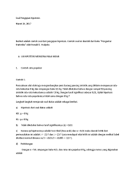 Kunci jawaban buku pr matematika kelas 12 semester 1 intan buku matematika untuk siswa sma ma smk mak kelas x wajib kurikulum 2013 edisi revisi 2016. Soal Pengujian Hipotesis