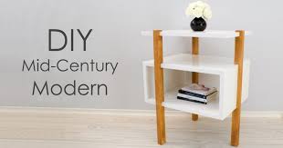 Diy Mid Century Modern Side Table End Table Creativity Hero Simplihome draper solid hardwood 22 inch wide rectangle mid century modern end side table in teak brown with storage, 2 drawers, for the living room and. diy mid century modern side table end