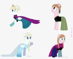 Maybe you would like to learn more about one of these? Request Disney Frozen Elsa Y Anna Pony Version By Elsa Ve Anna Pony Free Transparent Png Download Pngkey