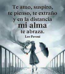 Te Amo Suspiro Te Pienso Te Extrano Y En La Distancia Mi Alma Te Abraza Amor Quotes Love Images Romance And Love