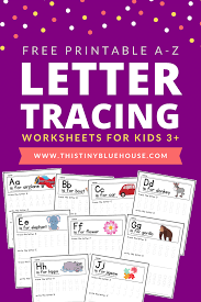 Here are a range of free printable letters, alphabets, and numbers for your craft projects. Free Printable A Z Alphabet Tracing Worksheets 26 Page Pdf Bundle This Tiny Blue House
