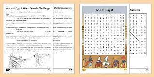 Tall building made as a tomb for the pharaohs. Ancient Egypt Word Search Age 9 11 Teacher Made