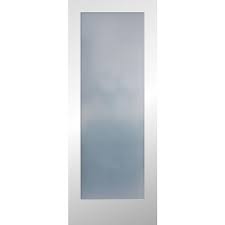 Shop Reliabilt Full Lite Frosted Glass Pine Slab Interior Door Common 24 In X 80 In Actual Glass Doors Interior Frosted Glass Interior Doors Slab Door