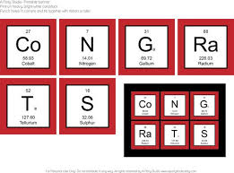 Chemistry Periodic Table Congrats Banner Available For Immediate Download Print Your Own Chemistry Periodic Table Congrats Banner