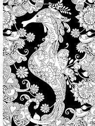 Fishes to print and color, on a dark background. Coloring Book Black Background Coloring Pages Novocom Top
