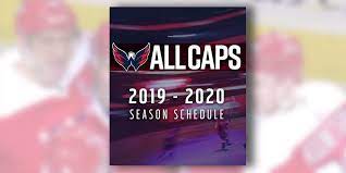 Maybe you would like to learn more about one of these? Here S The Washington Capitals 2019 20 Regular Season Schedule