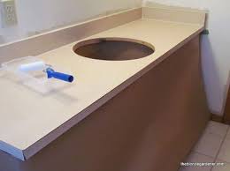 Small vanities & sinks you can squeeze into even the tiniest bathroom. How To Paint A Formica Countertop Formica Countertops Painting Formica Diy Countertops