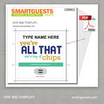 5 out of 5 stars. Chip Bag Card Template
