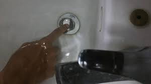 how to fix stuck pop up drain youtube