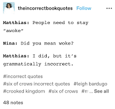  Six Of Crows Crow Books Six Of Crows Book Jokes