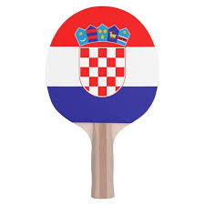 Croatian Flag Ping Pong Paddle For Table Tennis Zazzle Com In 2020 Ping Pong Paddles Ping Pong Croatian Flag