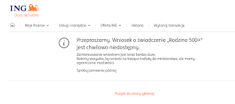 Jeżeli wyrobimy się z tym do 30 września. 500 Plus Na Pierwsze Dziecko 2019 Awaria W Ing Banku Slaskim Jak Zlozyc Wniosek Biznes