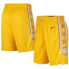 Los angeles lakers gold embroidered swingman shorts by adidas on sale regular price: Youth Los Angeles Lakers Nike Gold 2019 20 City Edition Swingman Shorts