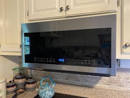 Samsung Micro Ondes A Hotte Integree 2 1 Pi Cu 950w Inox Noir Me21m706bag Rona