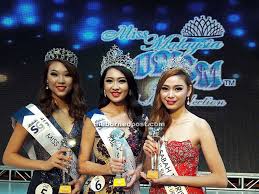 The titles are 1) miss malaysia tourism, 2) miss malaysia tourism queen of the year, and 3) miss malaysia tourism metropolitan. Cindy Is Miss Sabah Tourism