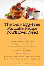 Easy Pancake Recipe Without Eggs Or Dairy Mu Mu Muesli Healthy Pancake Recipes Easy Pancake Recipe Recipes