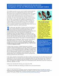 Most companies offer free inspections for termites, ants and. Case Study Comparison Of Cost And Effectiveness For Cockroach Control Nchh