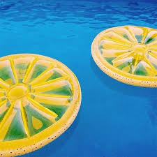 Inflatable Lemon Slice Float 70 180cm Pool Party Decorations Pool Pool Party